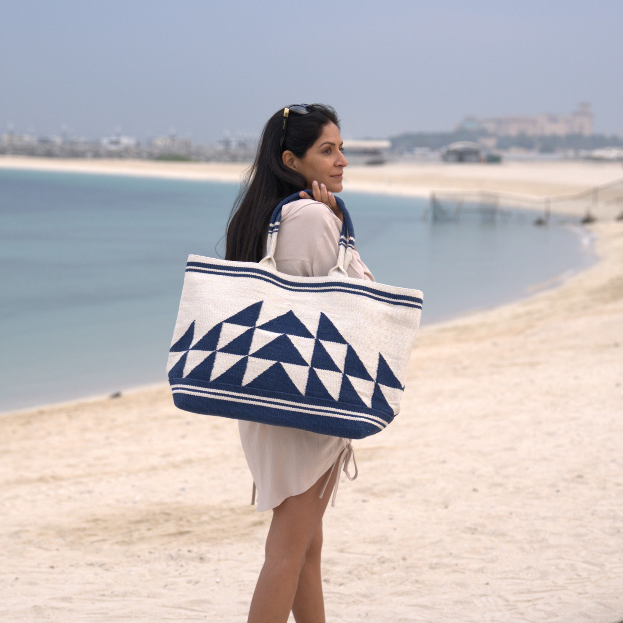 Lina Tote & Clutch Set - Blue