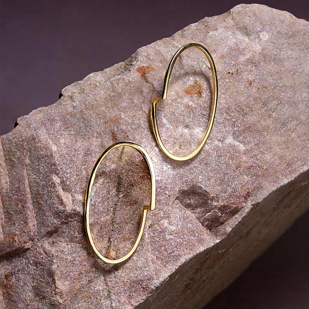 Handmade Amor Stud Earrings Large