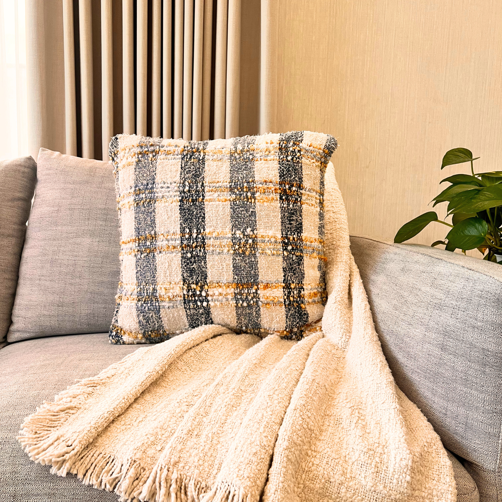 Vienna Check Cushion, 50 x 50 cm