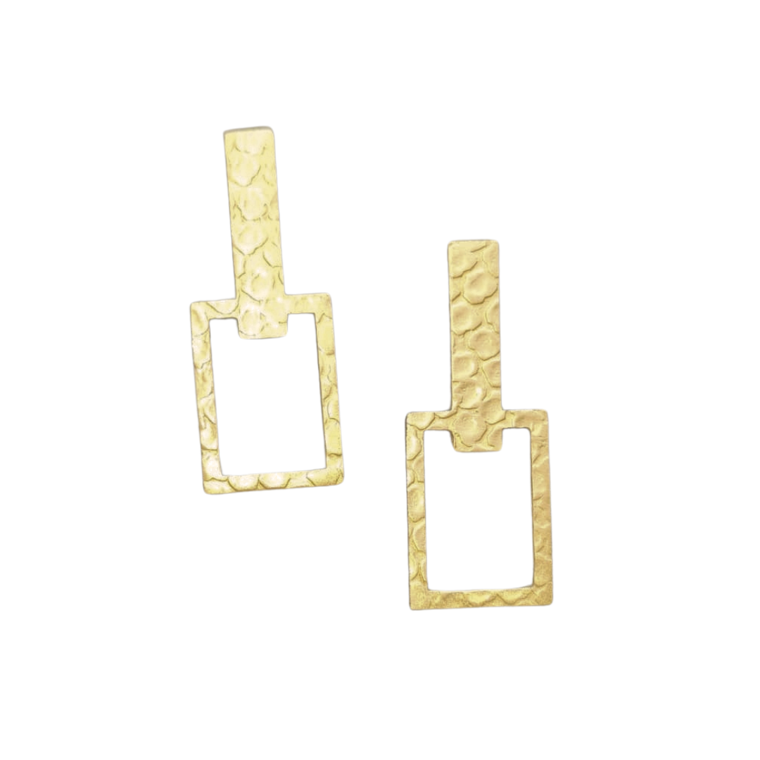 Handmade Classic Stud Earrings - Antique finish