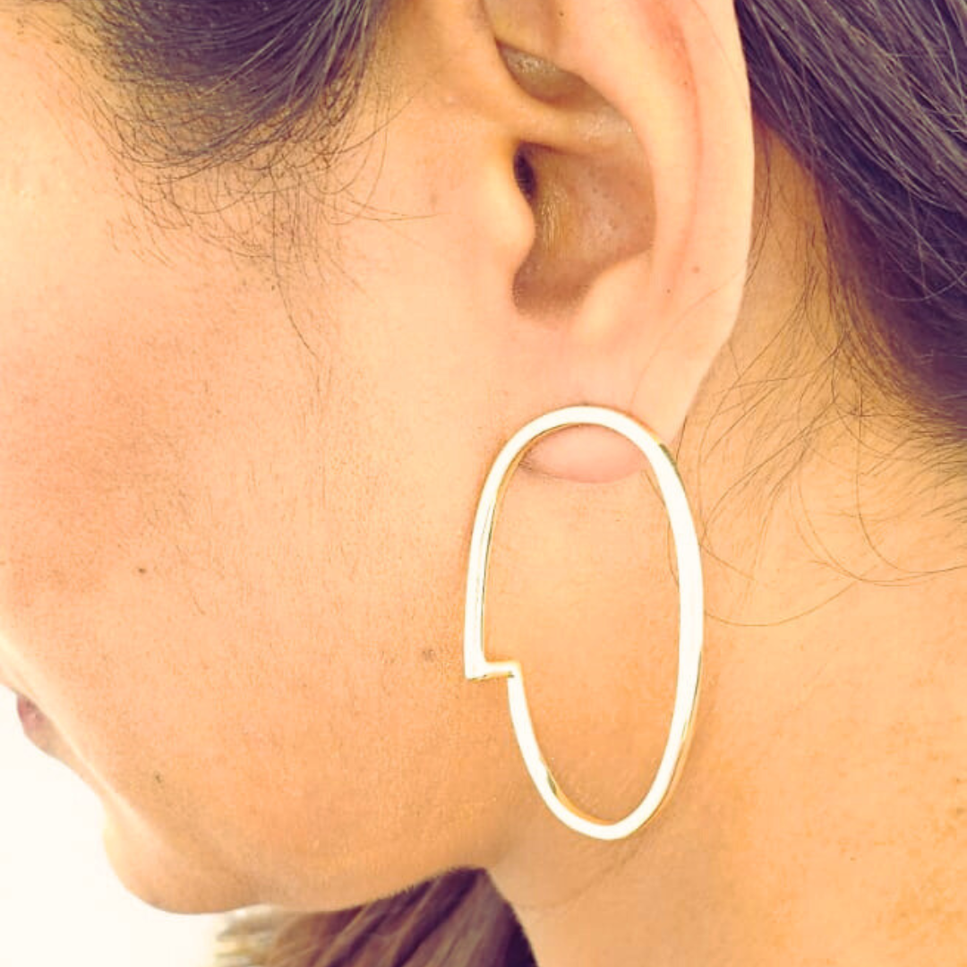 Handmade Amor Stud Earrings Large