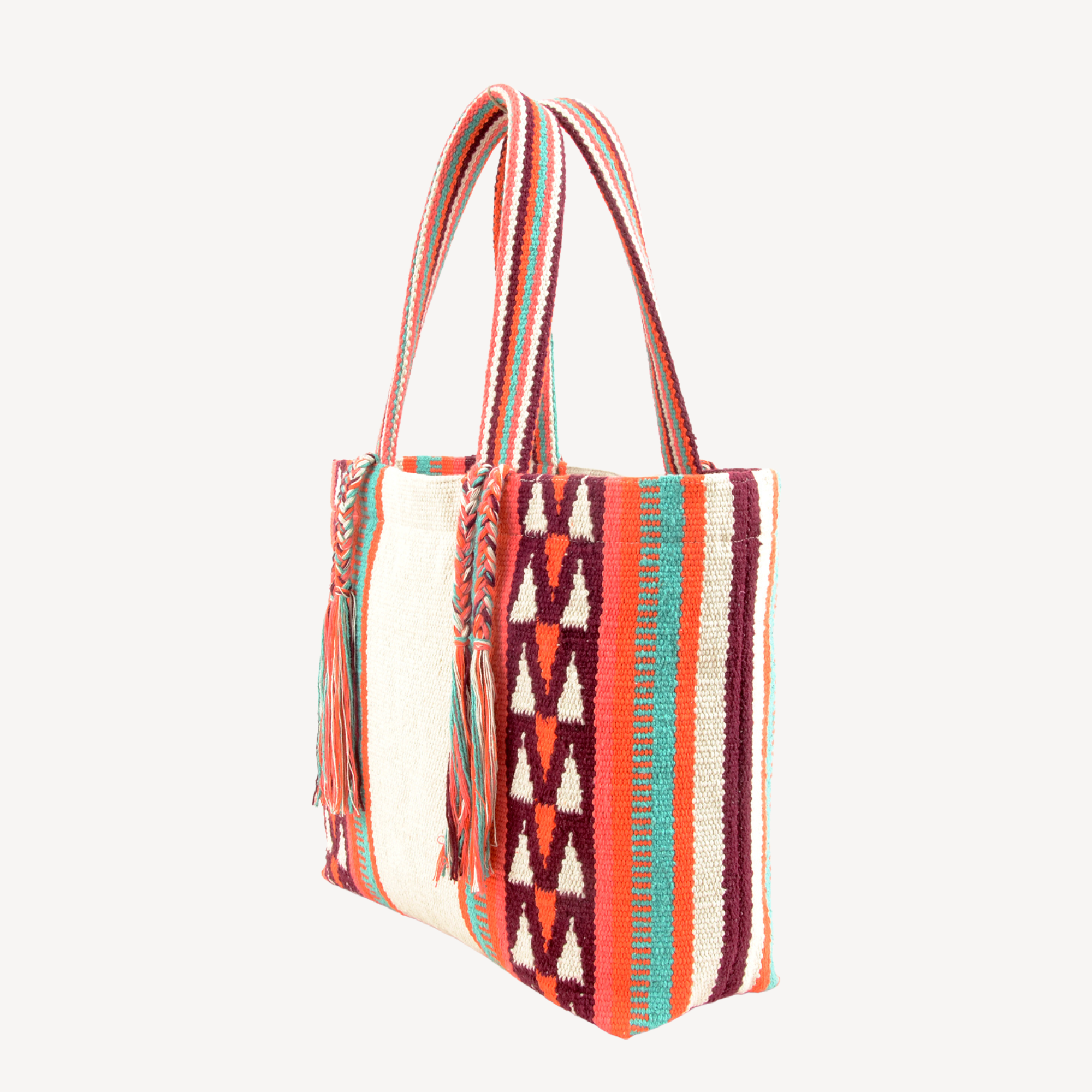 Palm Paradise Carryall Tote - Handmade Women Tote Bag