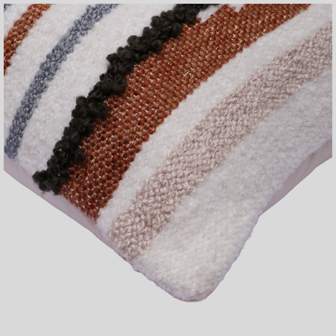 Abstract Colourful Stripes Handwoven Cushion Covers, 40 x 60 cm