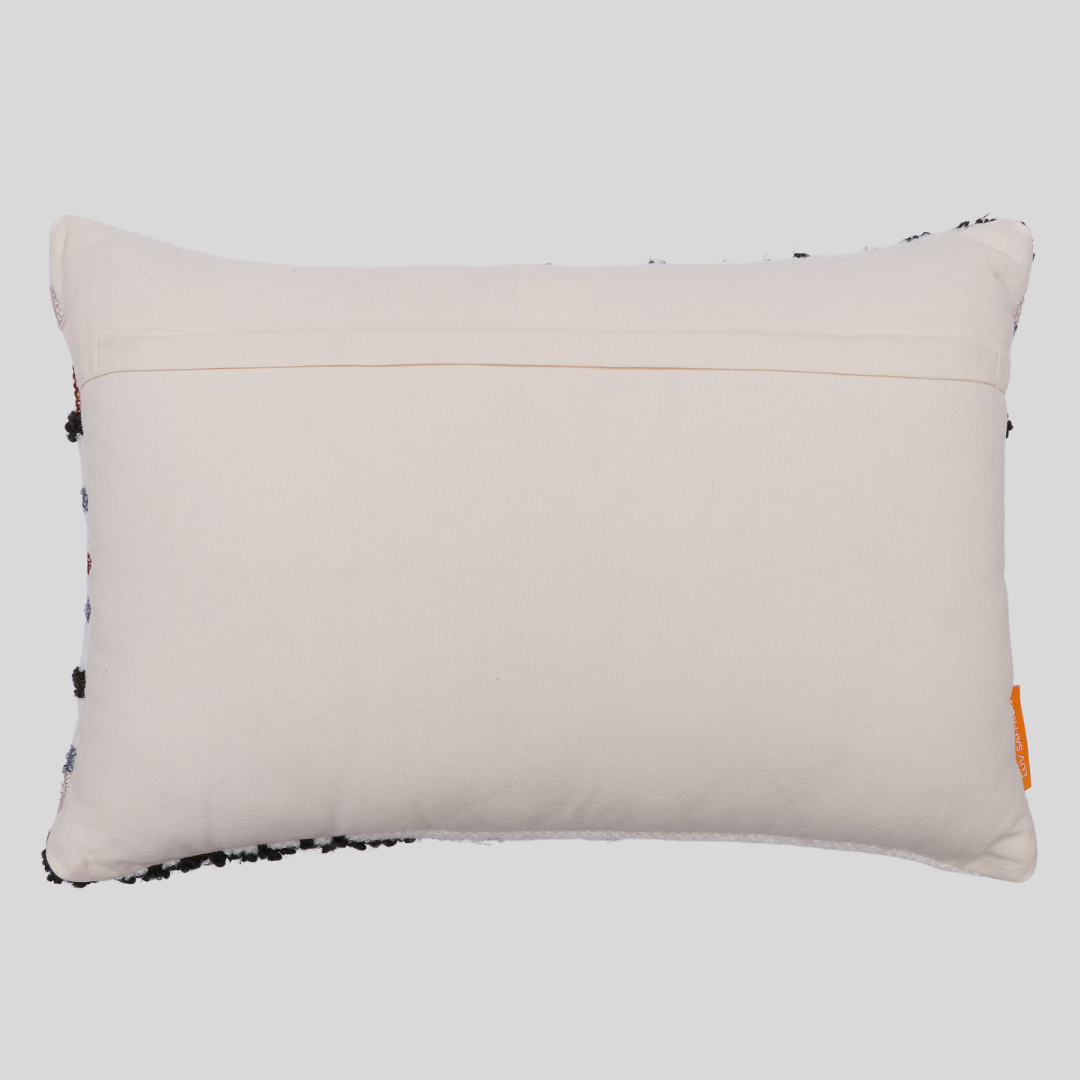 Abstract Colourful Stripes Handwoven Cushion Covers, 40 x 60 cm