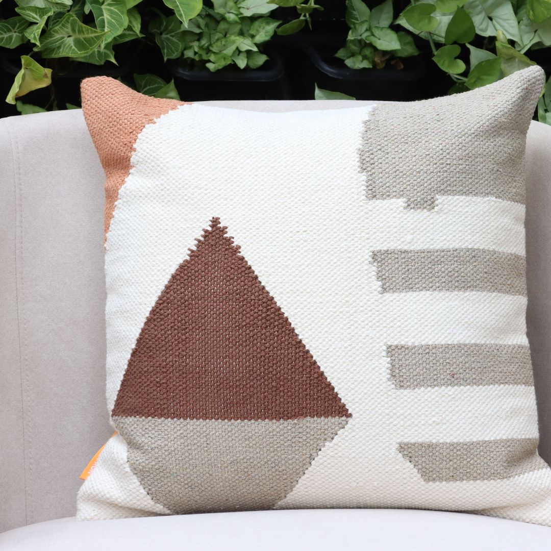 Urban Elegance & Vista Handwoven Cushion Covers, set of two (50 x 50)