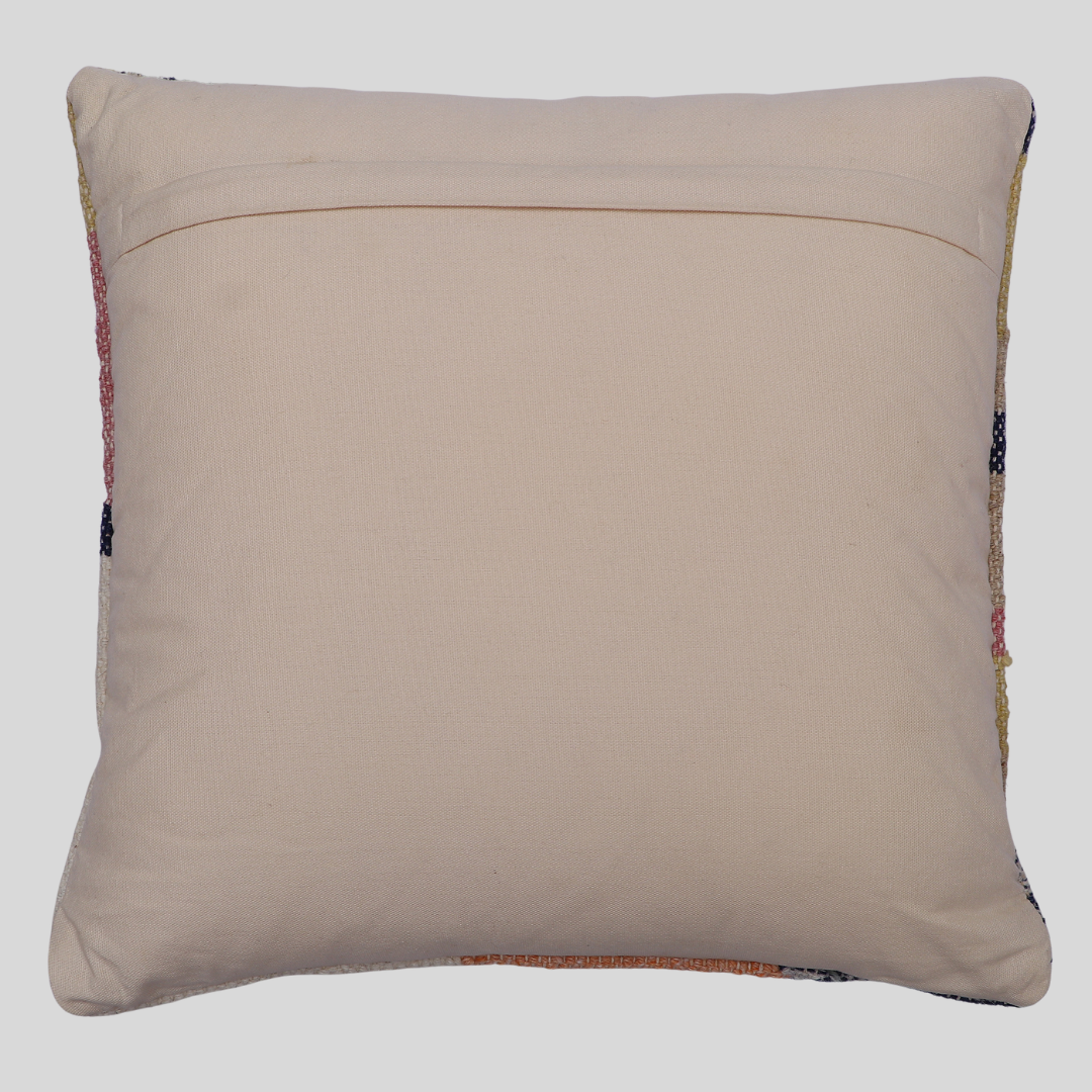 Colorblock Abstract Kilim Wool Cushion Cover 45 x 45 cm