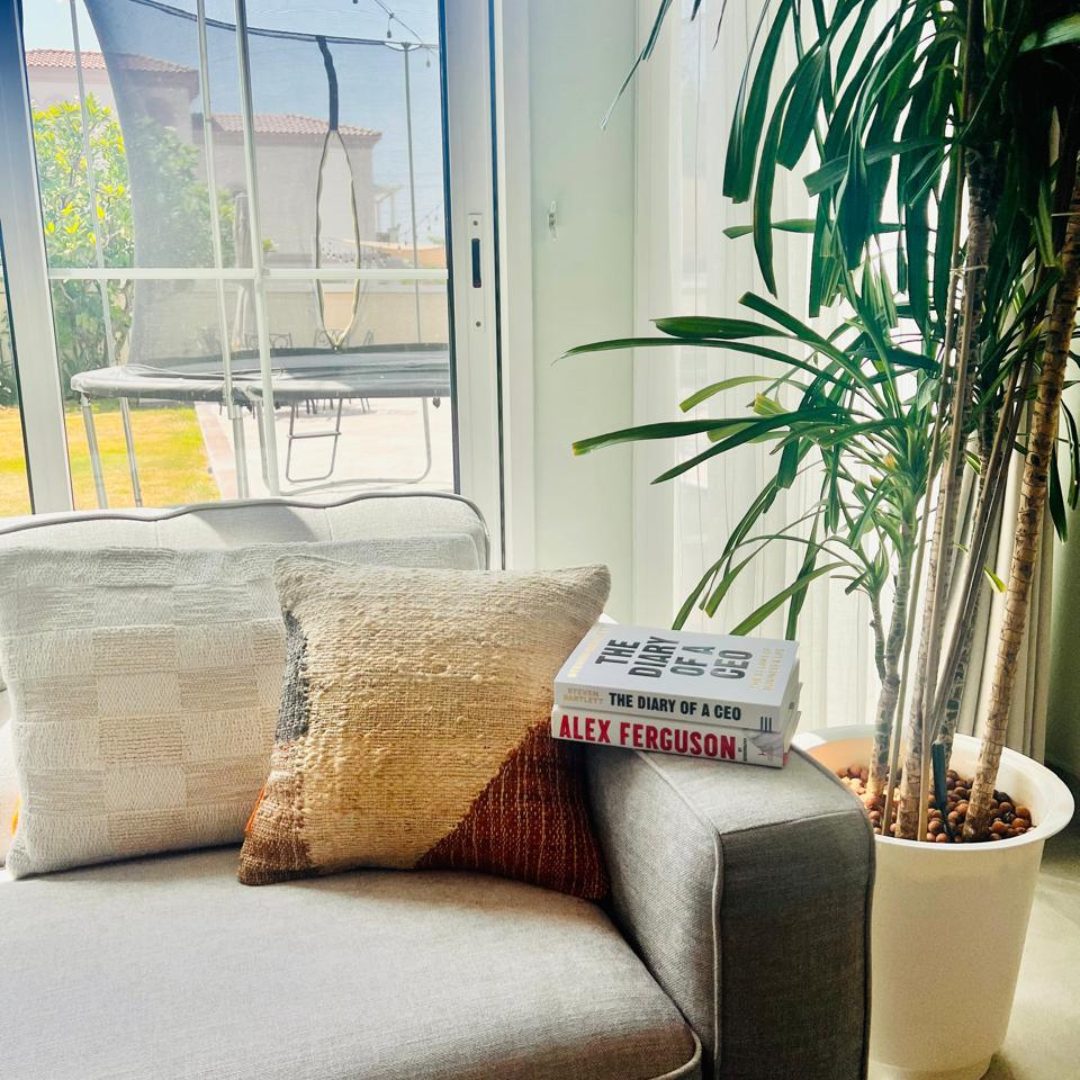 Colorblock Abstract Jute Cushion Covers, 40 x 40 cm