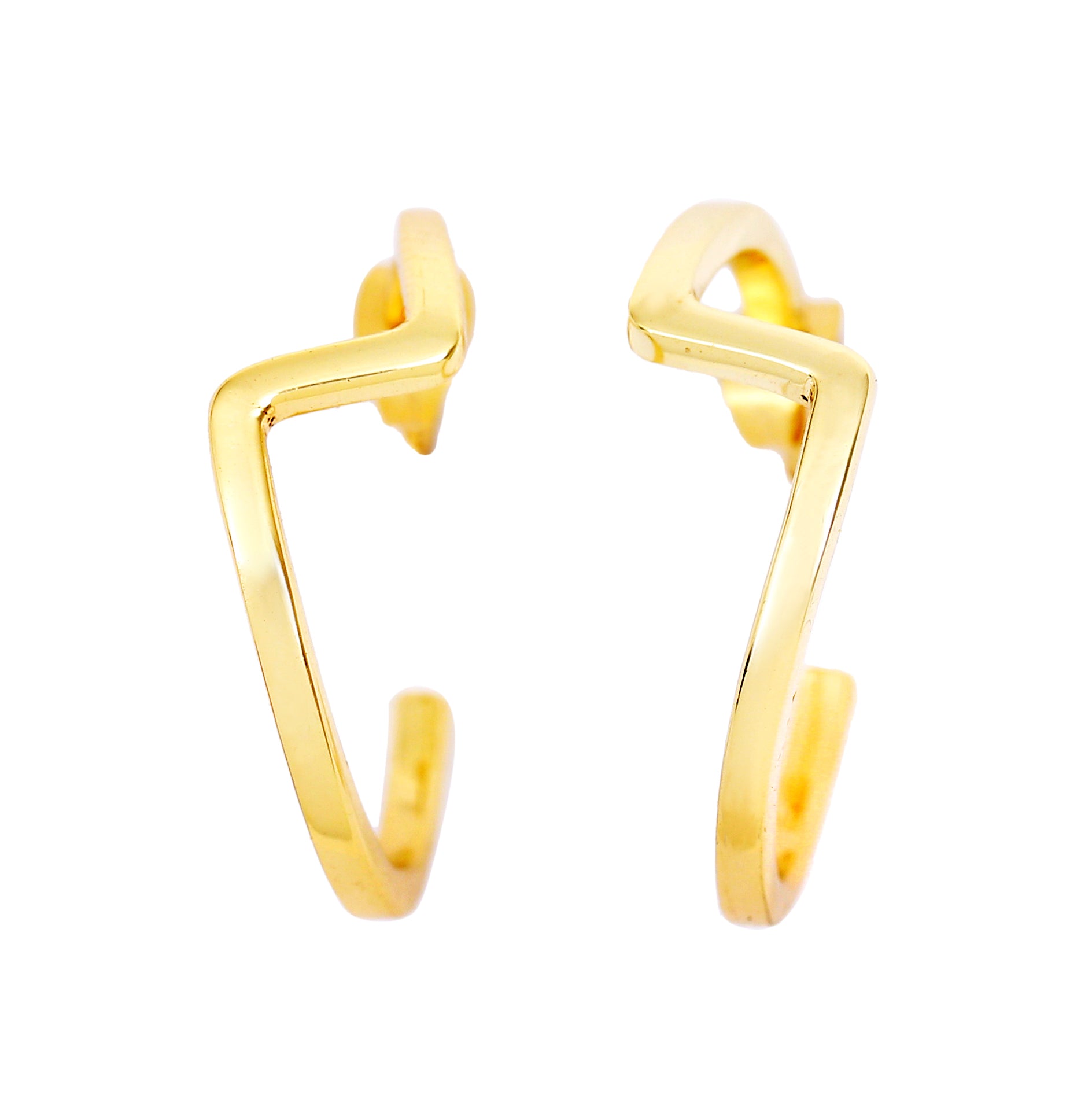 Handmade Amor Half Stud Hoops