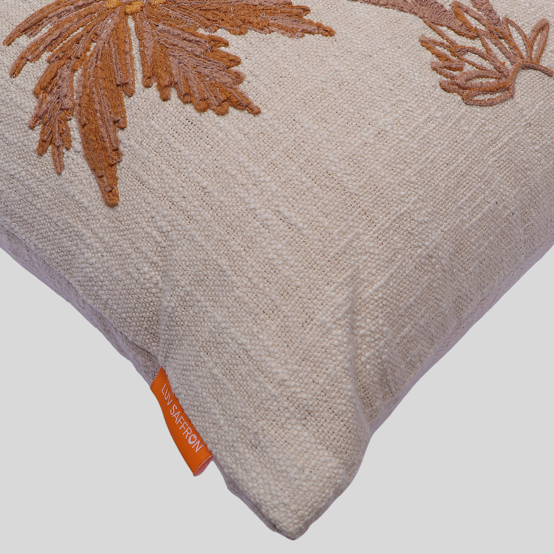 Bestseller Dessert Oasis Palms Cushion Cover Hand Embroidered 50 x 50 cm