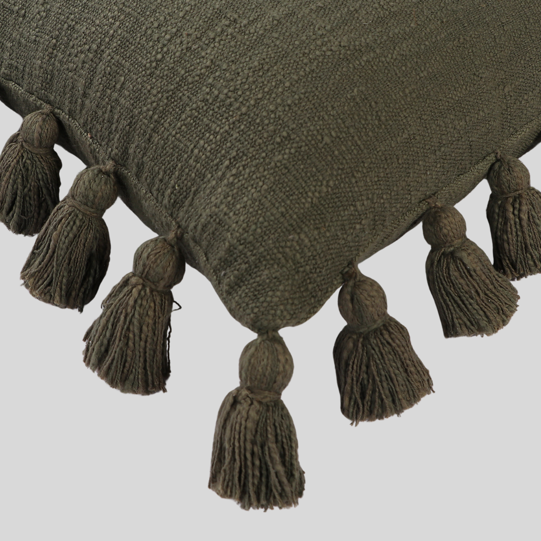 Osga Olive Green Throw Cushion 45 x 45 cm