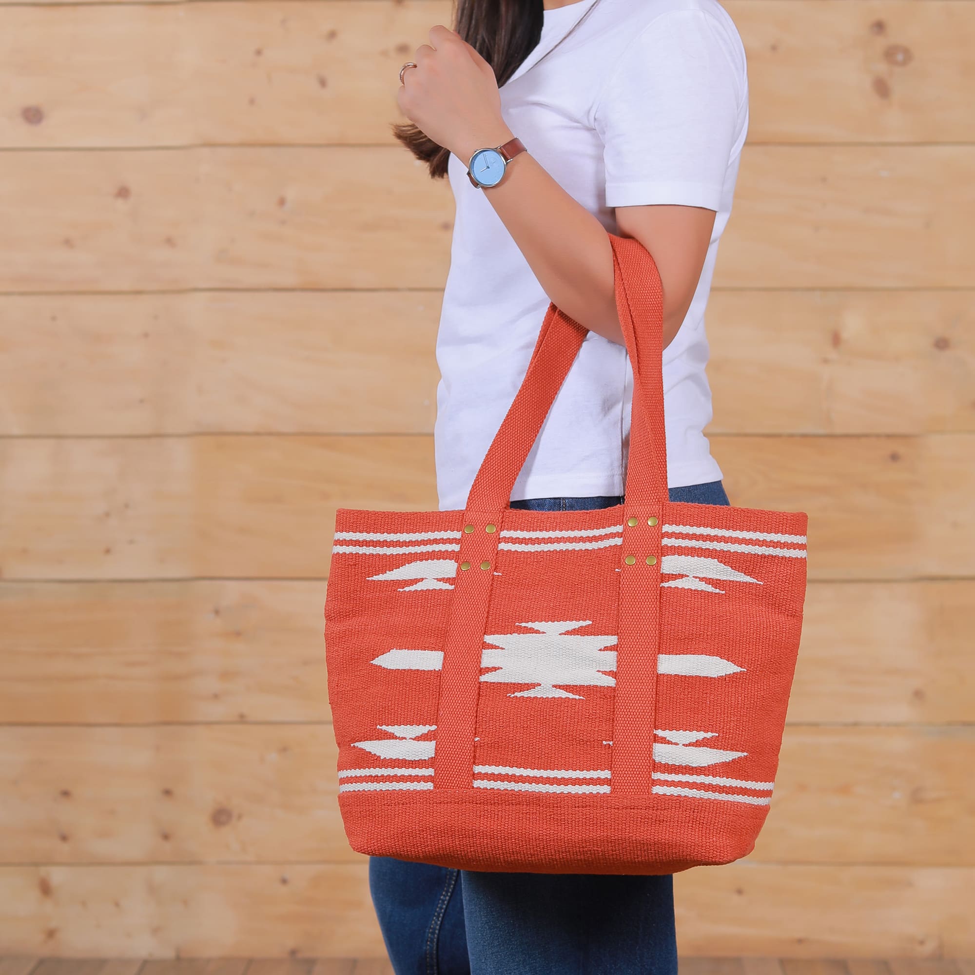Tote Fully Yours Rust - Ikat Bohemian Bag