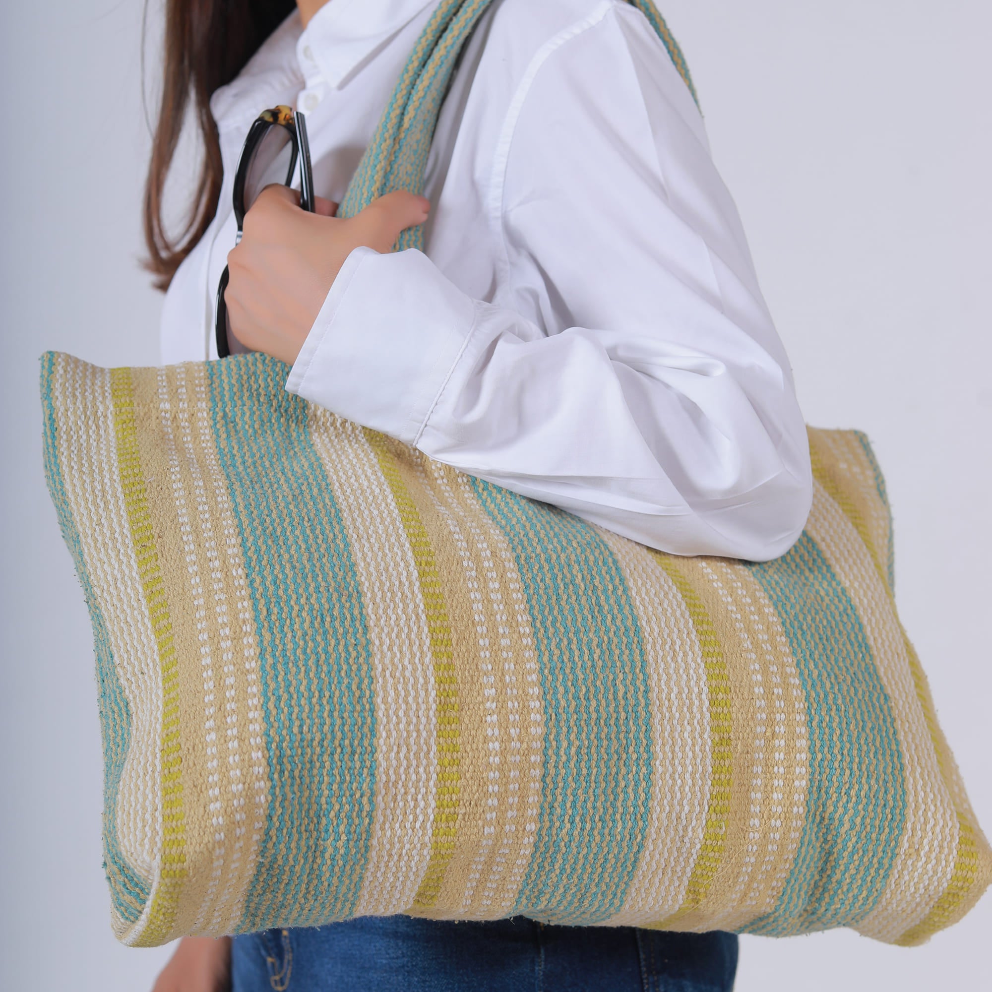 Minty Oversize Tote Bag