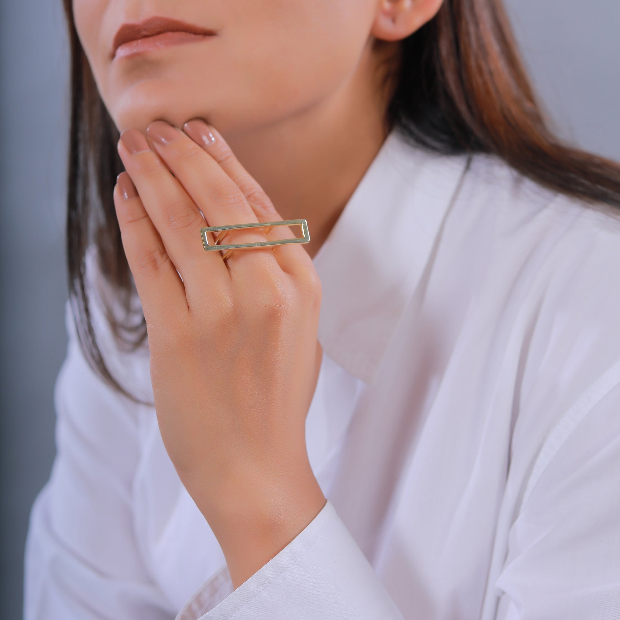 Handmade Boxed In Brass Ring - One Size Fits All