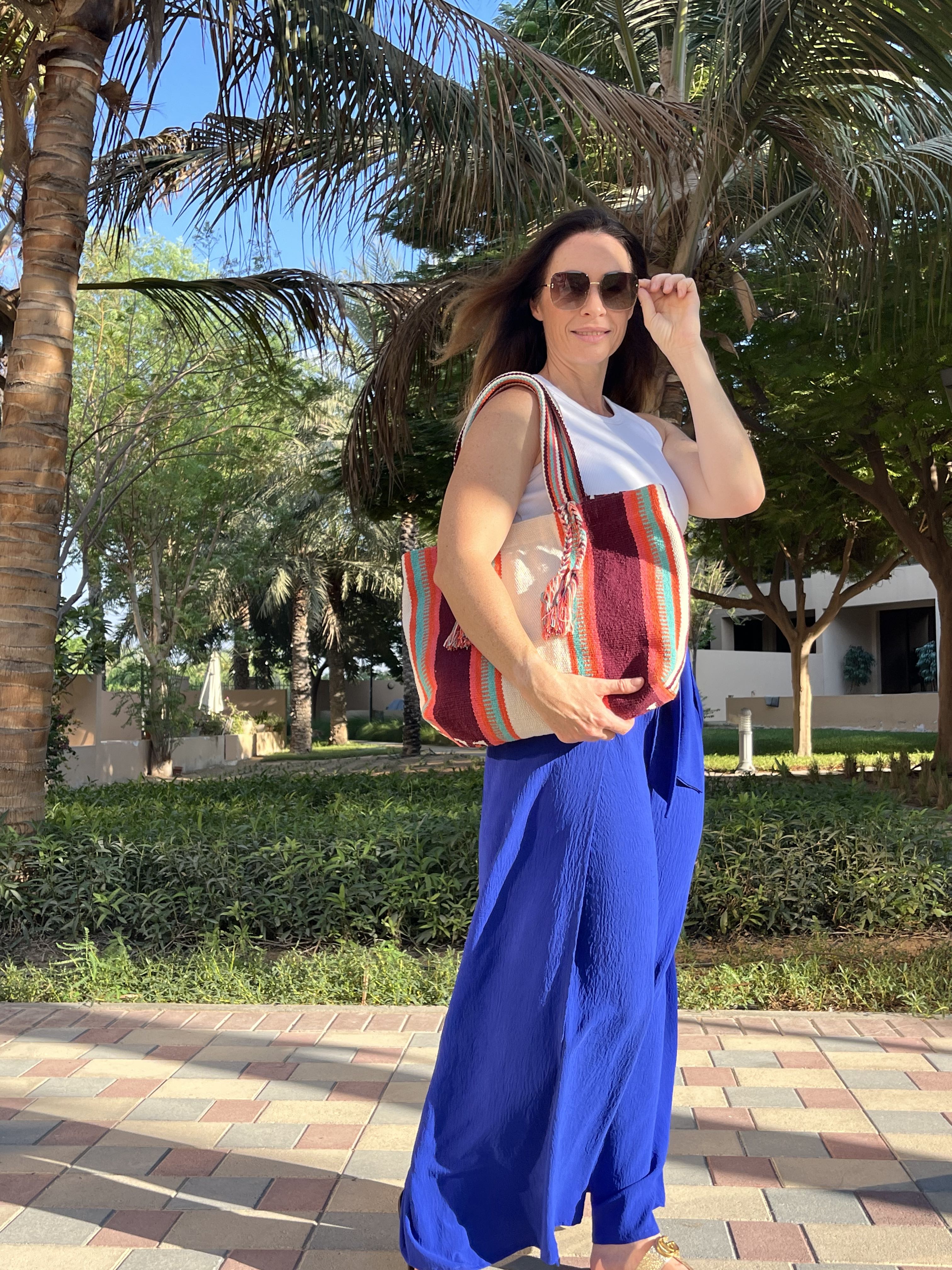 Kat + Em Pants & Palm Paradise Bag