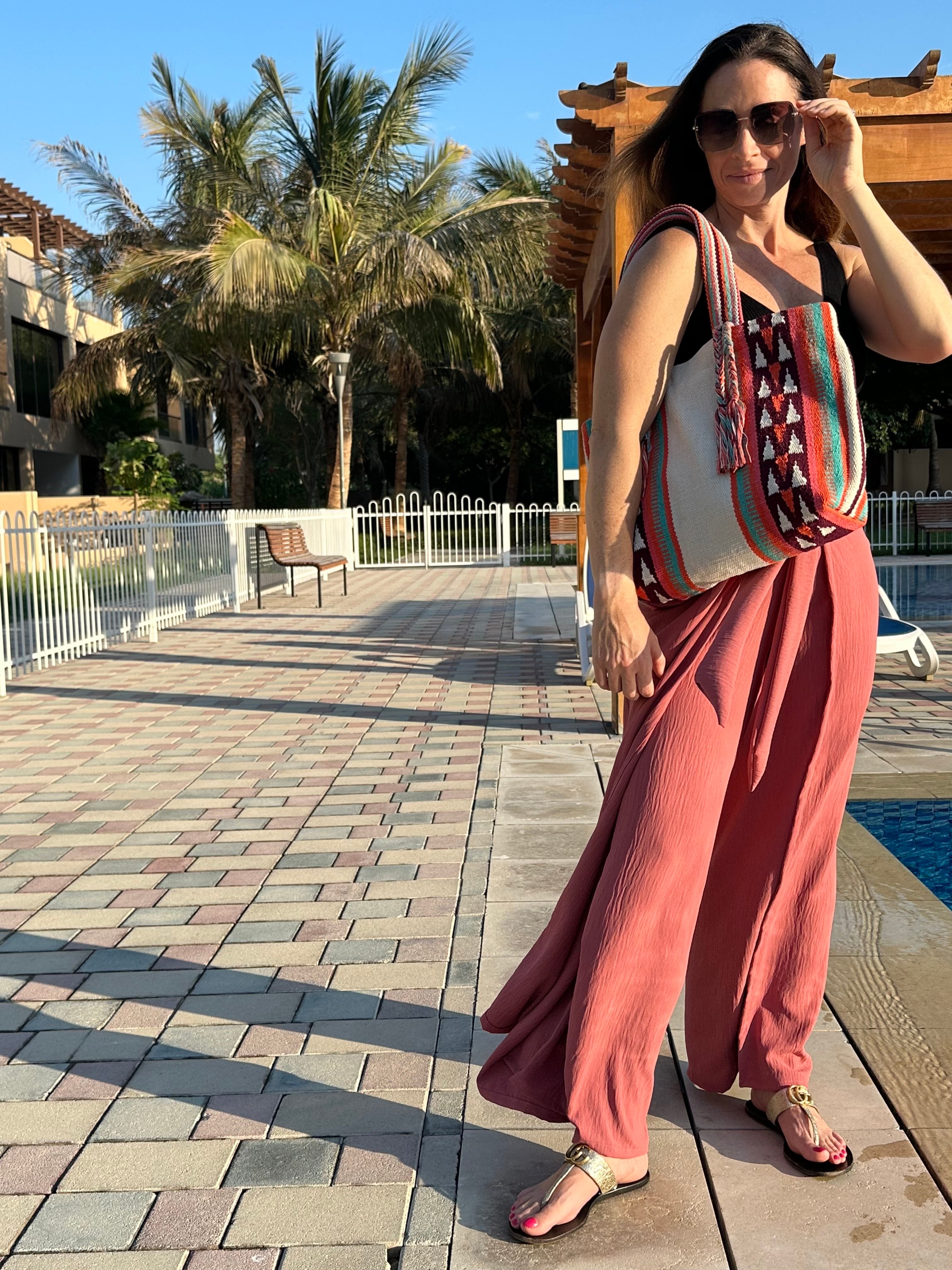 Kat + Em Pants & Palm Paradise Bag