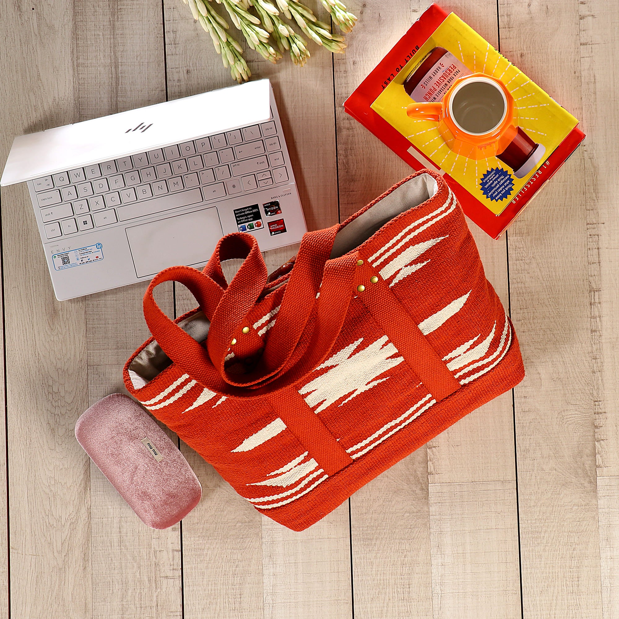 Tote Fully Yours Rust - Ikat Bohemian Bag