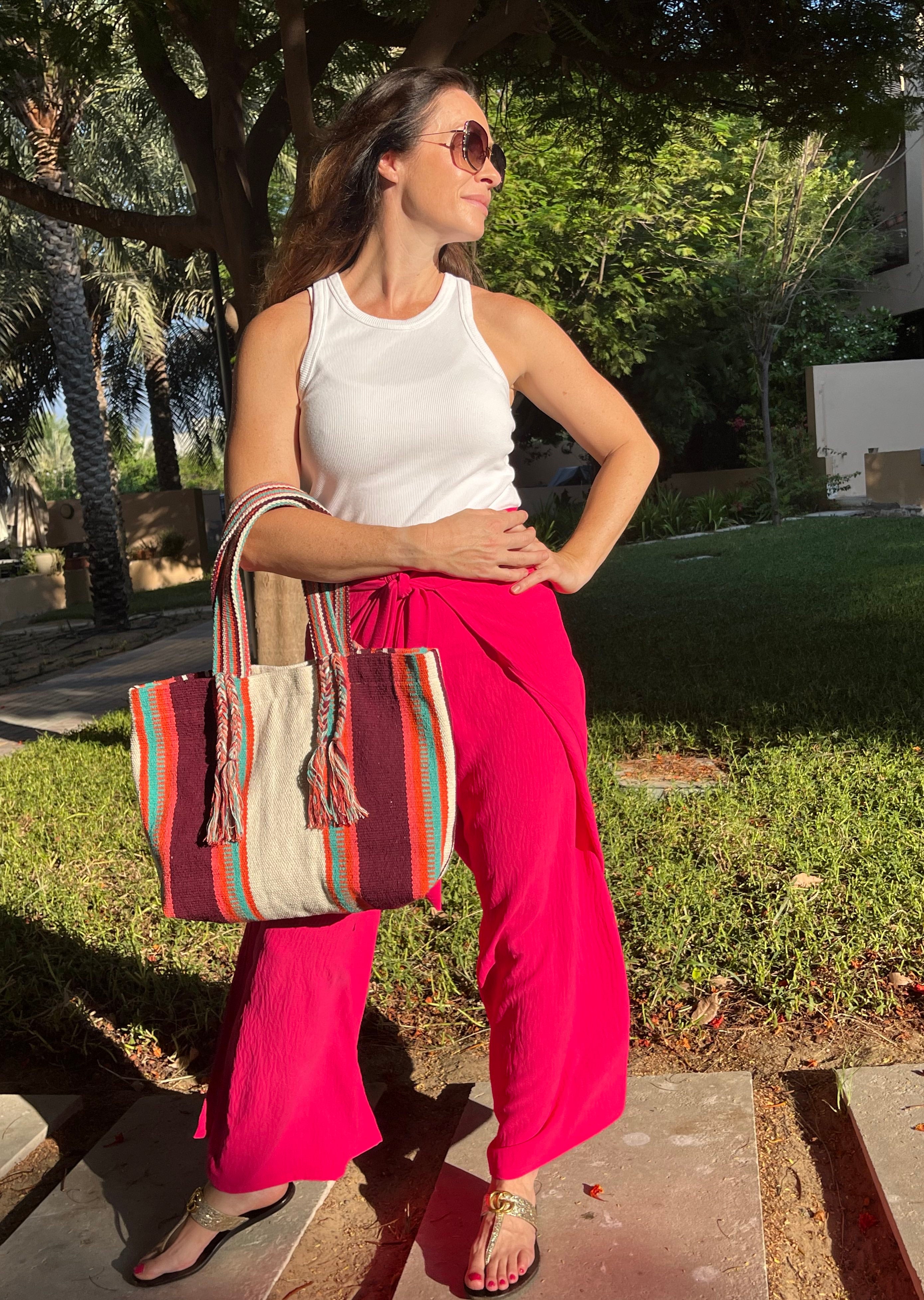 Kat + Em Pants & Palm Paradise Bag